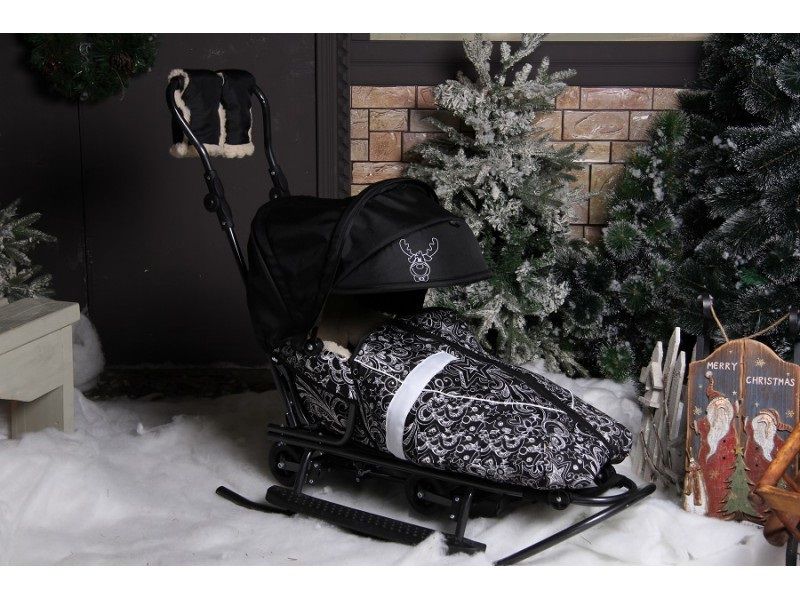 Санки сани з колесами Prampol Delux 7в1 Польща!