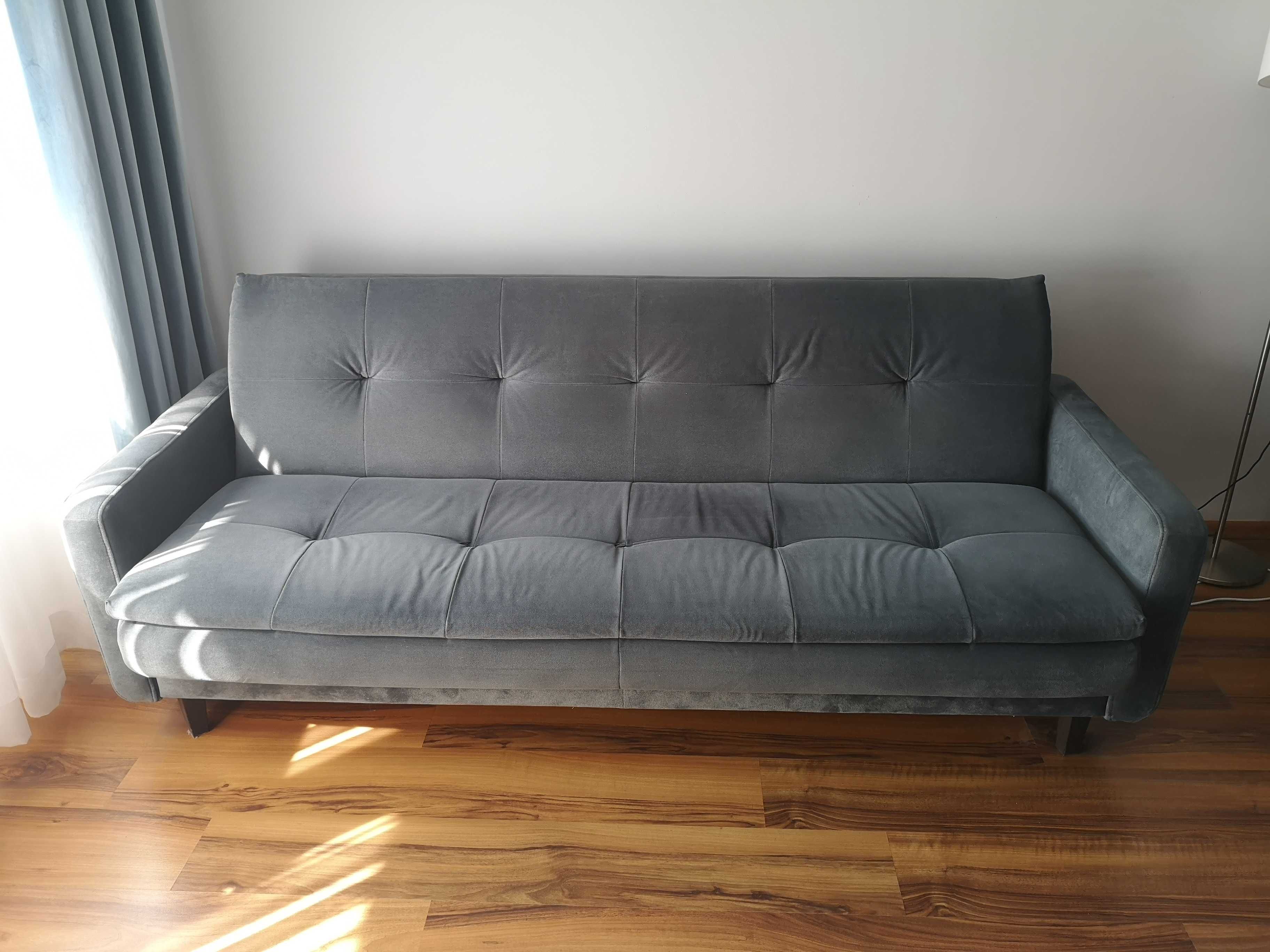 Wersalka/ kanapa/ sofa z funkcją spania + pojemnik na pościel + puf
