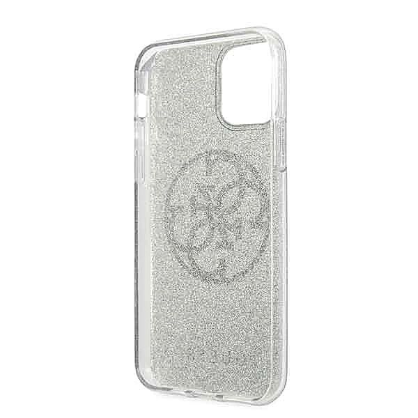 Guess GUHCN58PCUGLKA iPhone 11 Pro khaki hard case 4G Circle Glitter