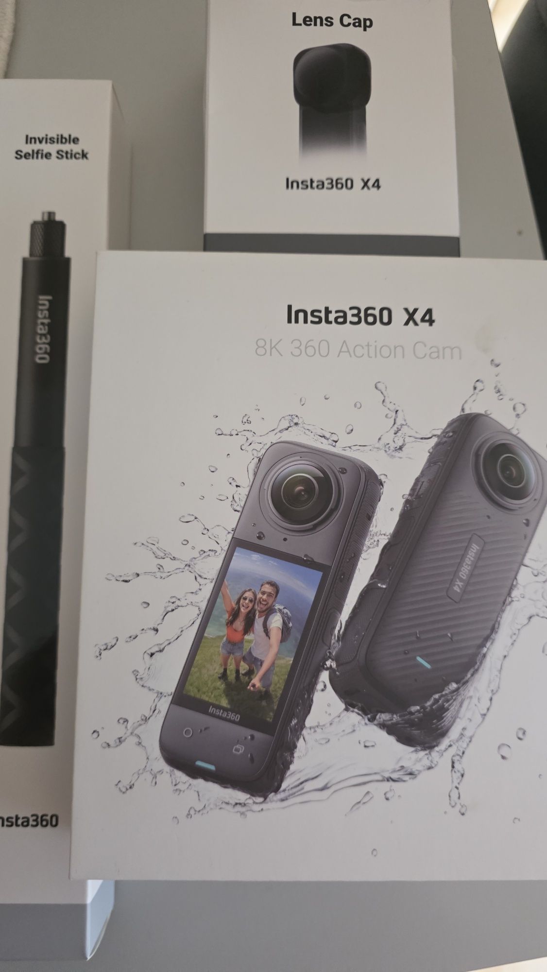 Insta 360 X4 com invisible  stick