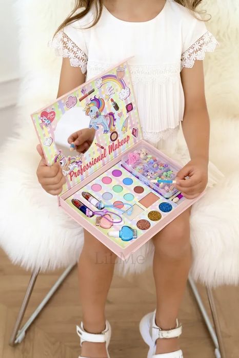 Набір дитячої декоративної косметики і набір для створення прикрас 2в1