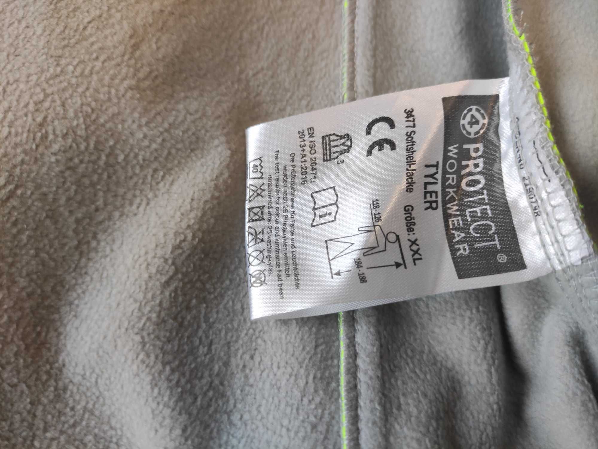 Robocza kurtka odblaskowa softshellowa Protect Workwear Tyler r.  2XL