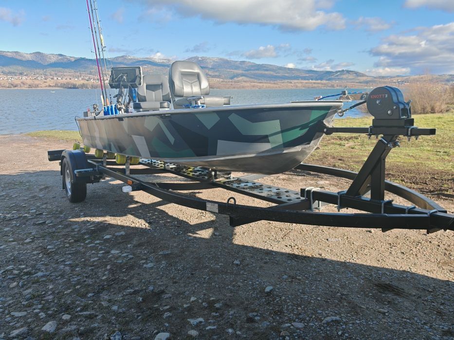 Łódź  wędkarska aluminiowa