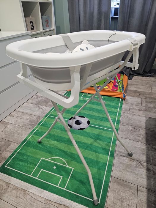 Wanienka Składana Dla Dziecka Niemowląt Stelaż Termometr Poduszka