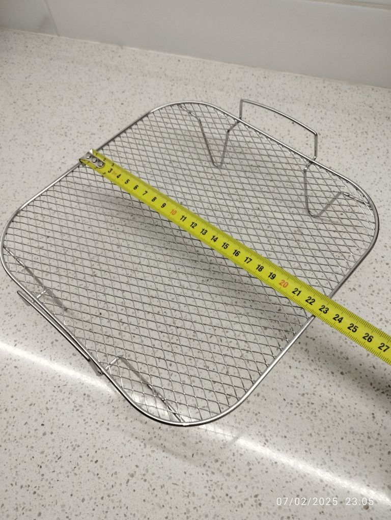 Grelha para airfryer em aço inoxidável