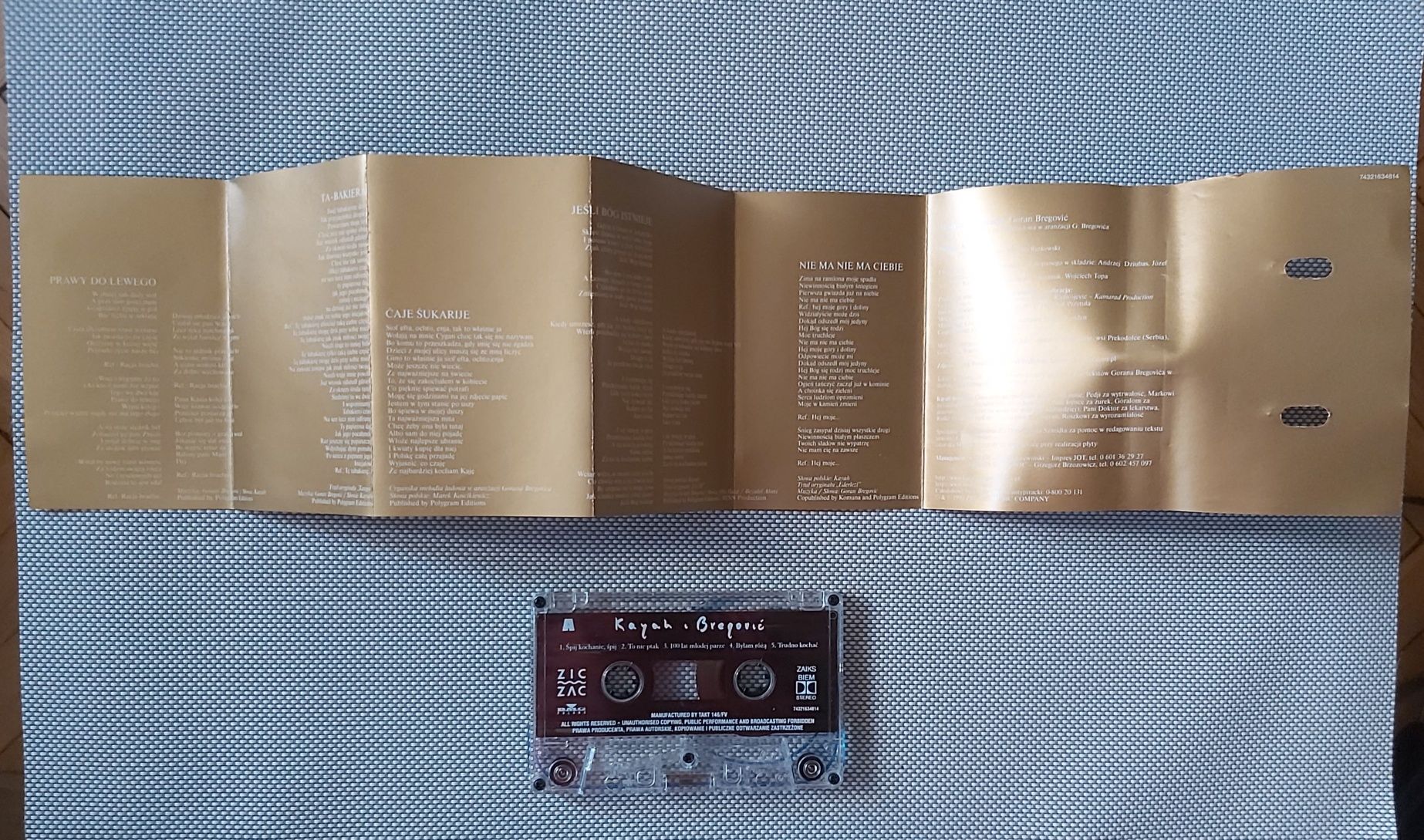 Kayah Bregović kaseta magnetofonowa audio