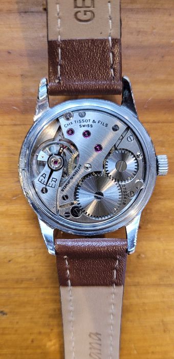 Zegarek Tissot Antimagnetique z lat 50-tych. Świeżo po serwisie.