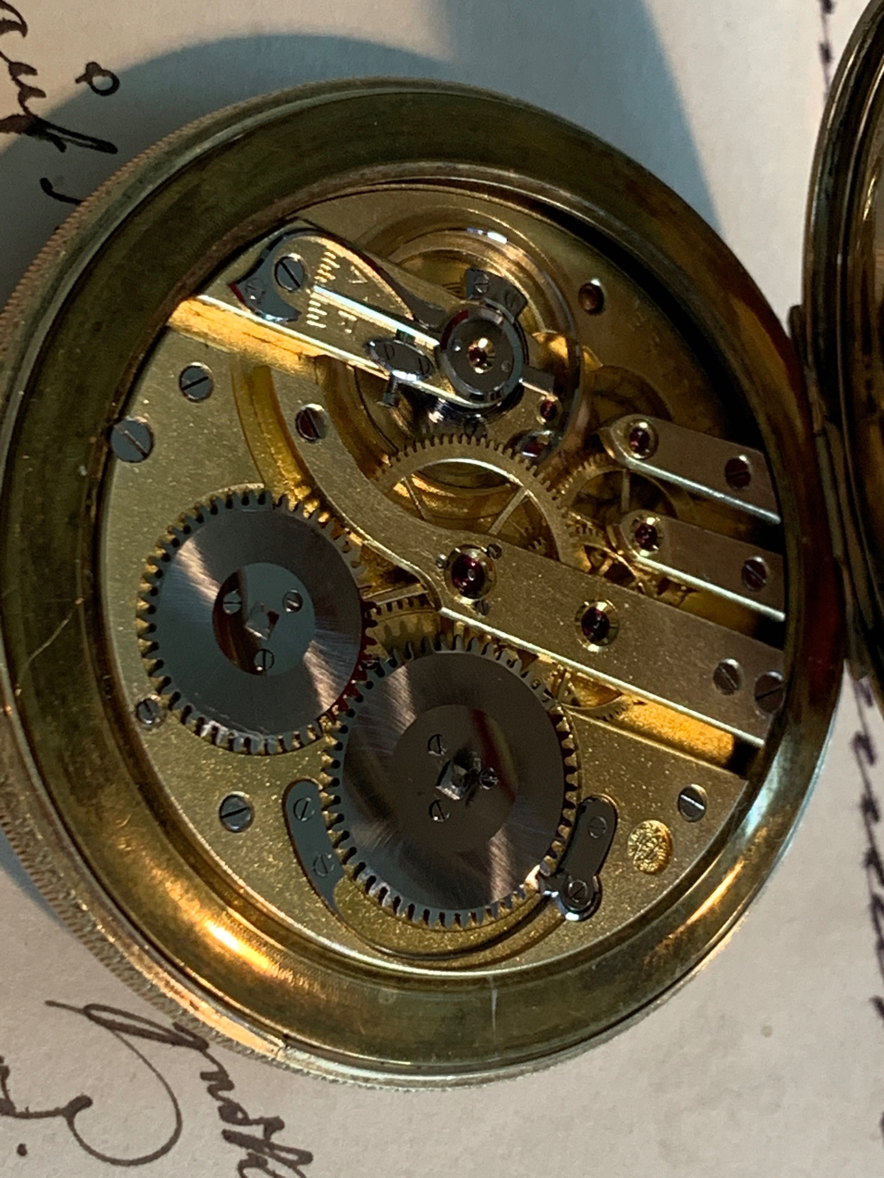 IWC Probus Scafusia Schaffhausen zegarek kieszonkowy, złoty 14K, 1926r