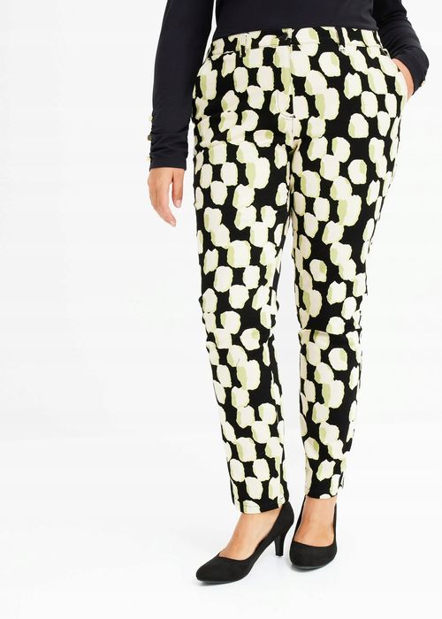 B.P.C spodnie damskie ze stretchem we wzory ^52