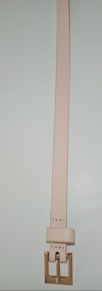 Różowy morelowy pudrowy pasek 100 cm długość całkowita