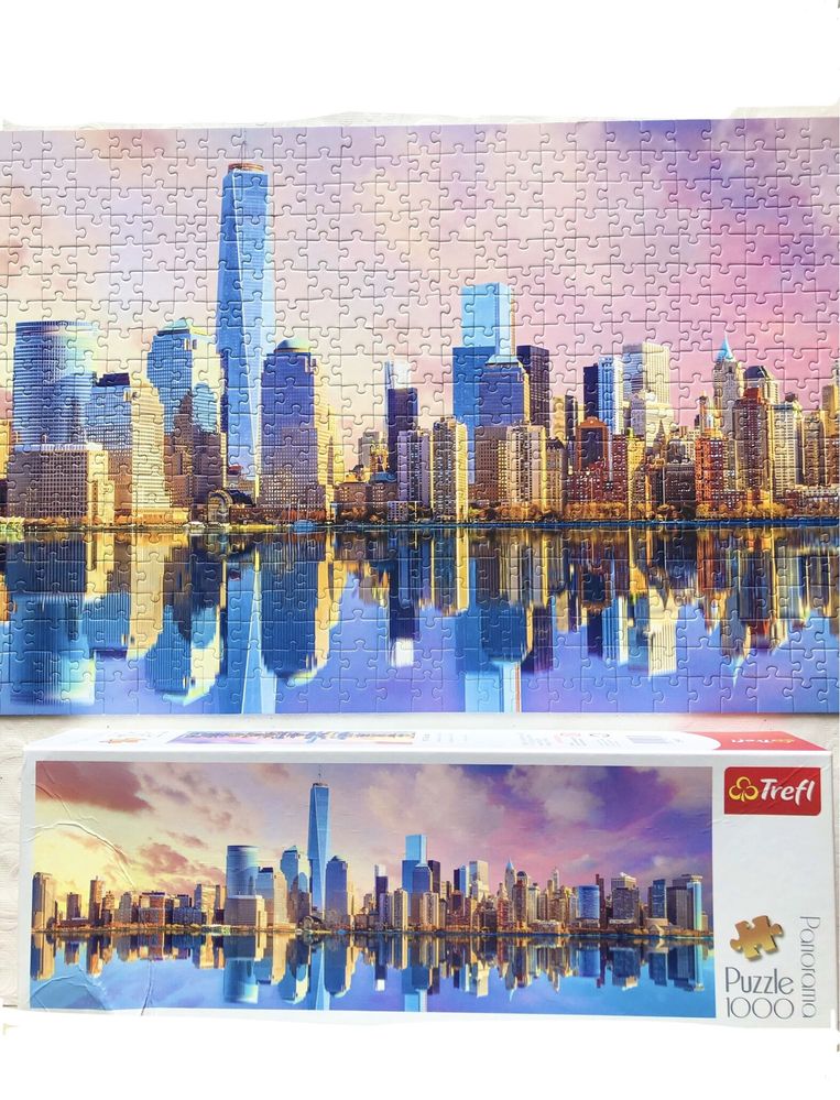 Пазли Манхэттен Нью- Йорк панорама 1000/ Щелепи 500/ Roxy фотобокс