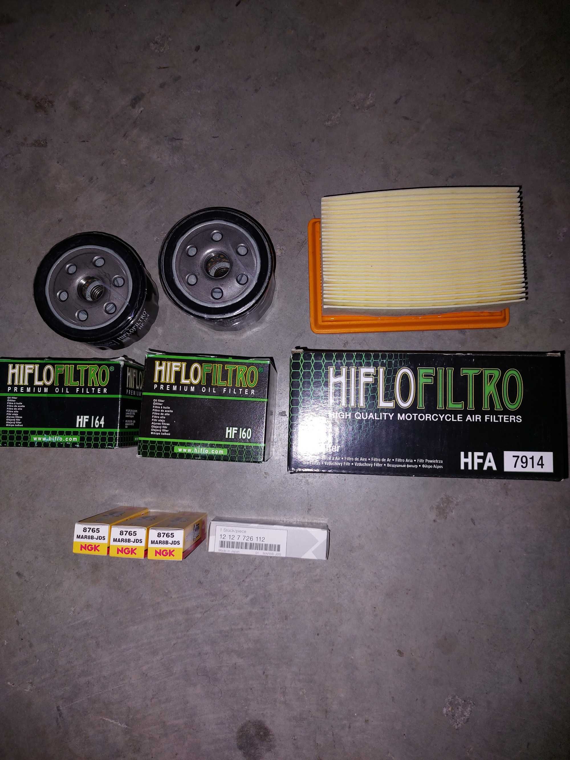 Filtros Hiflo + Velas NGK BMW R1200GS ou RT + Bota Tutto 43