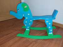Baloiço Elefante de madeira