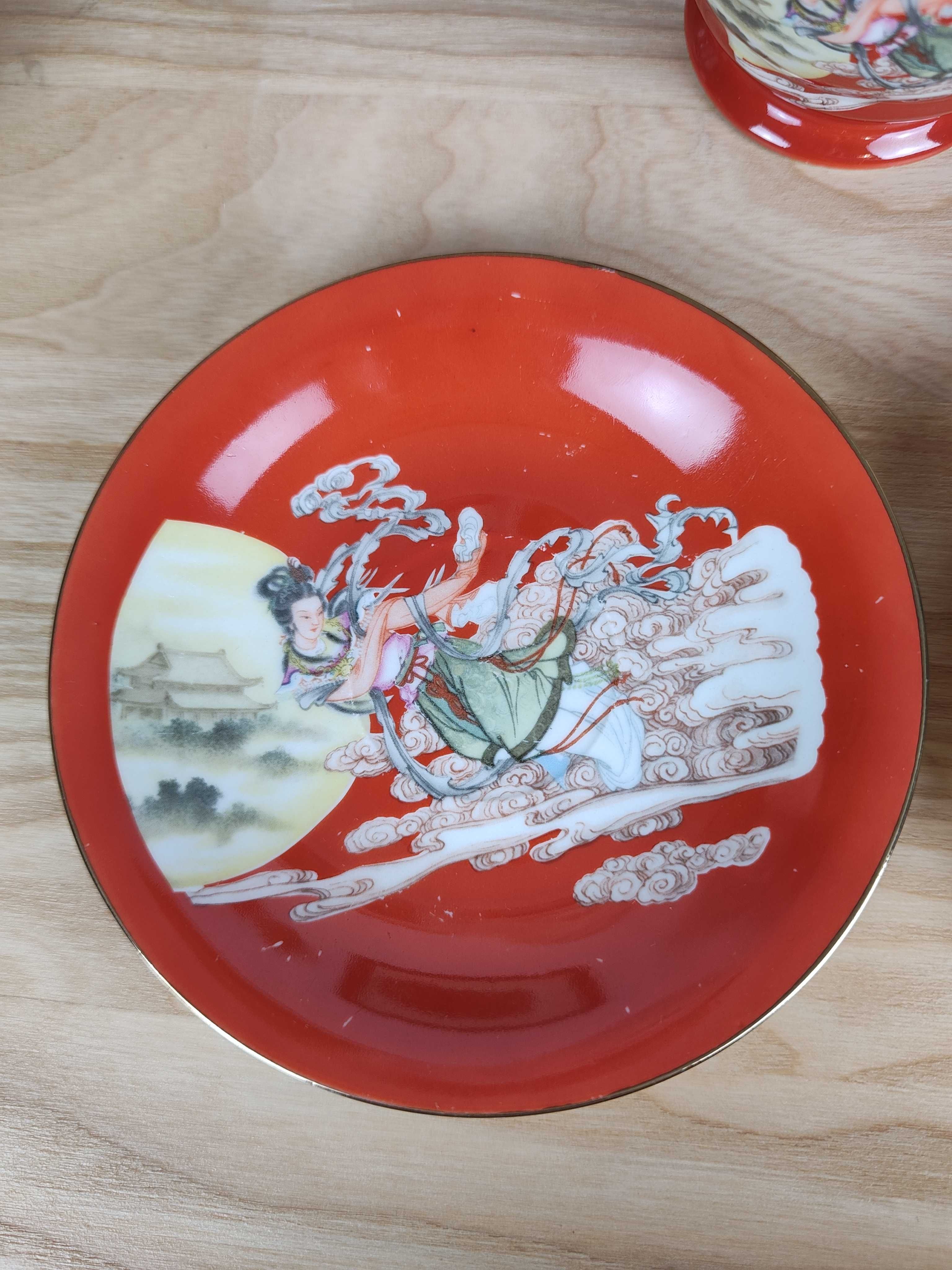Zestaw z chińskiej porcelany - Kawa/Herbata, 4 Filiżanki