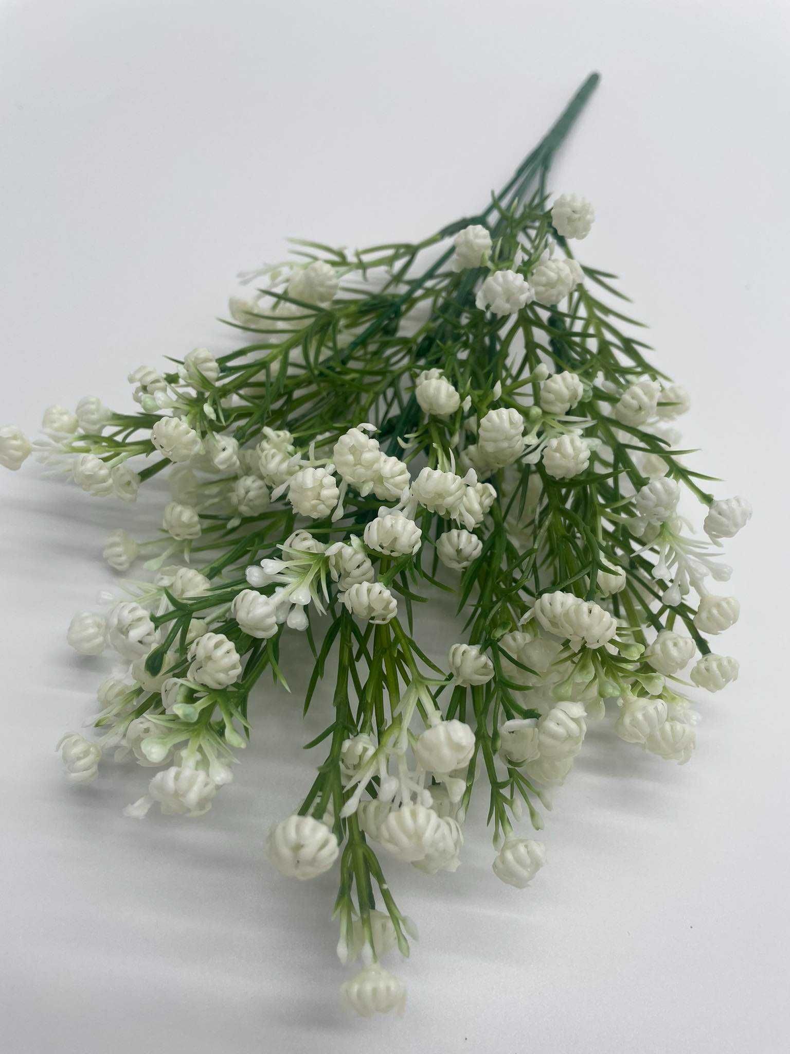 Gipsówka Gałązka 36cm Białe Kwiaty