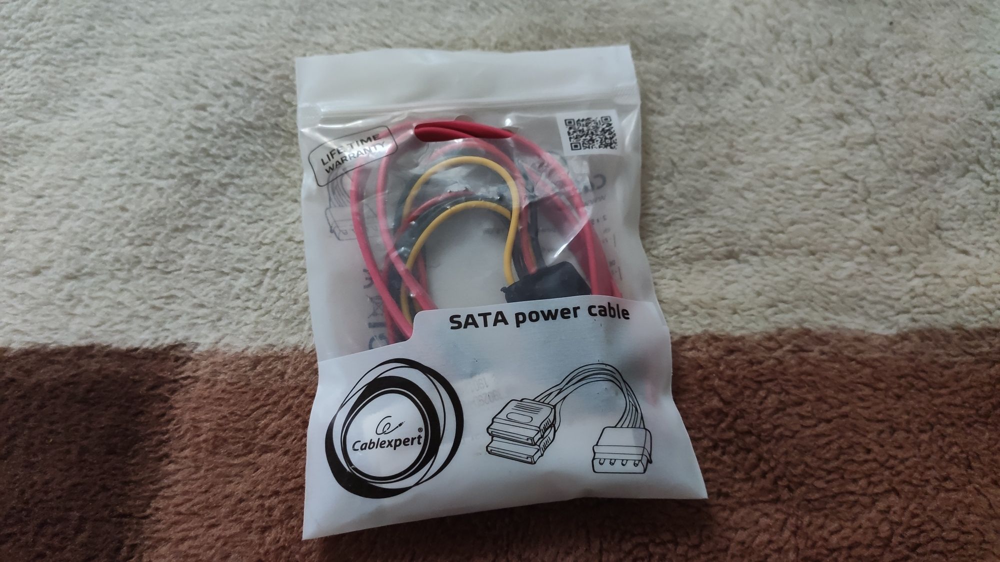 Rozdzielacz zasilania MOLEX-SATA 2x SATA power cable ATA-SATA 15mc