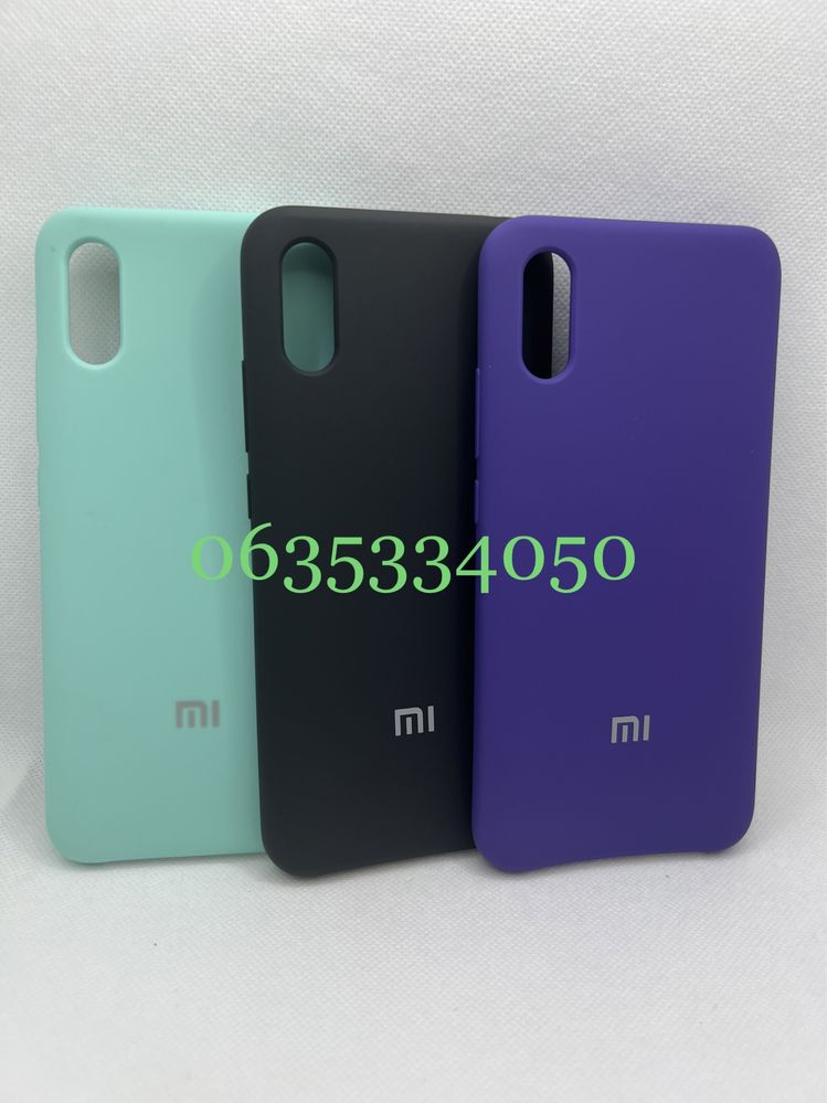 Брендовый силиконовый чехол 9а для xiaomi redmi 9a софт тач микрофибра