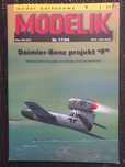 Model Kartonowy Modelik 2004/17 Samolot DAIMLER-BENZ projekt F