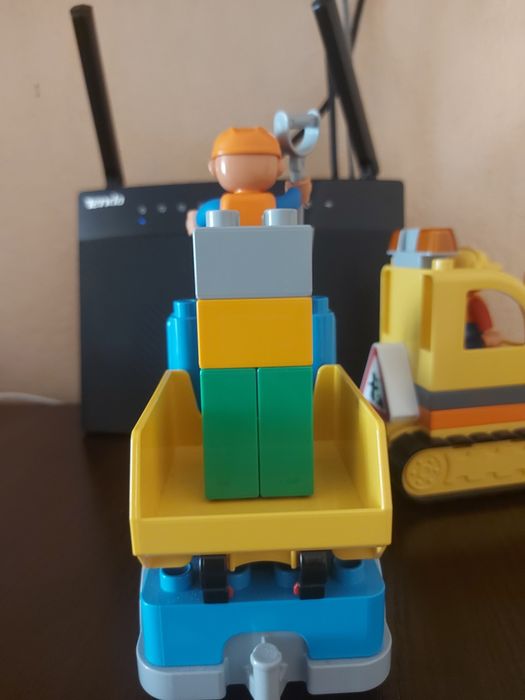 Лего дупло Lego duplo 10812 Вантажівка та гусеничний екскаватор