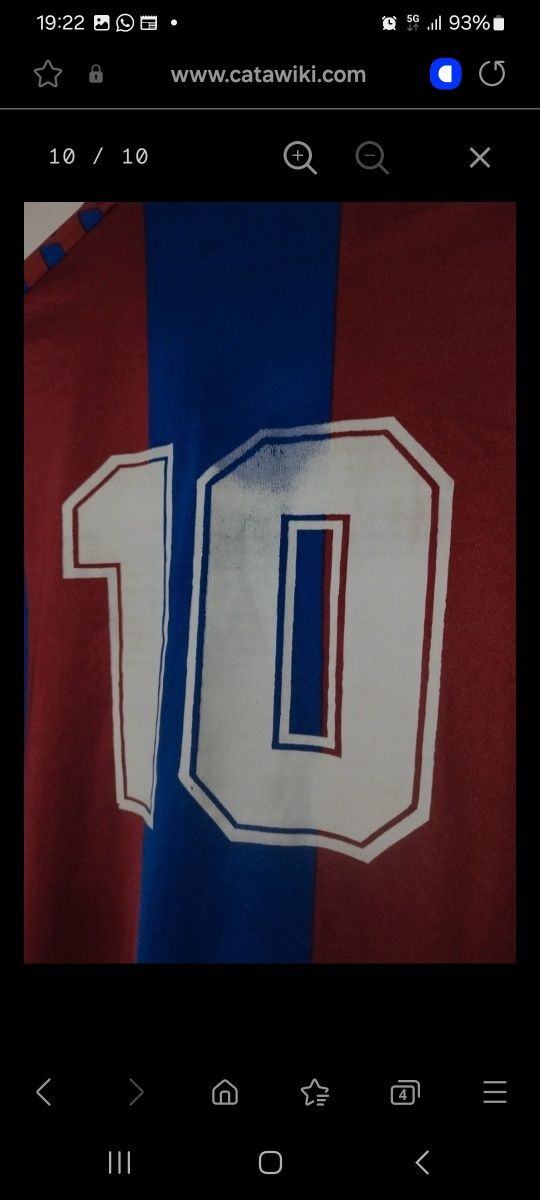 Camisola de jogo do quini do barcelona   artilheiro do campeonato.