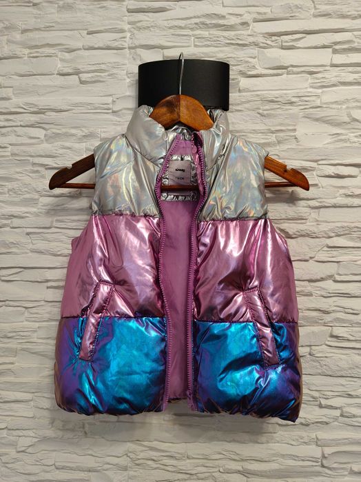 Kamizelka ocieplana dla dziewczynki rozmiar 116