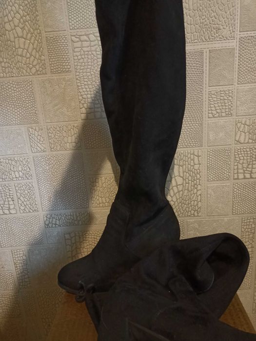 Сапоги 39 размер ЭКО замша