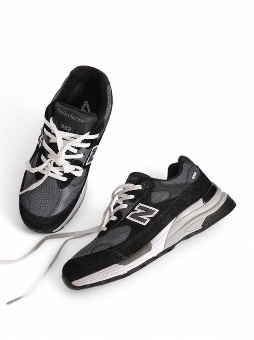 Кросівки New Balance 992 Black/Grey premium