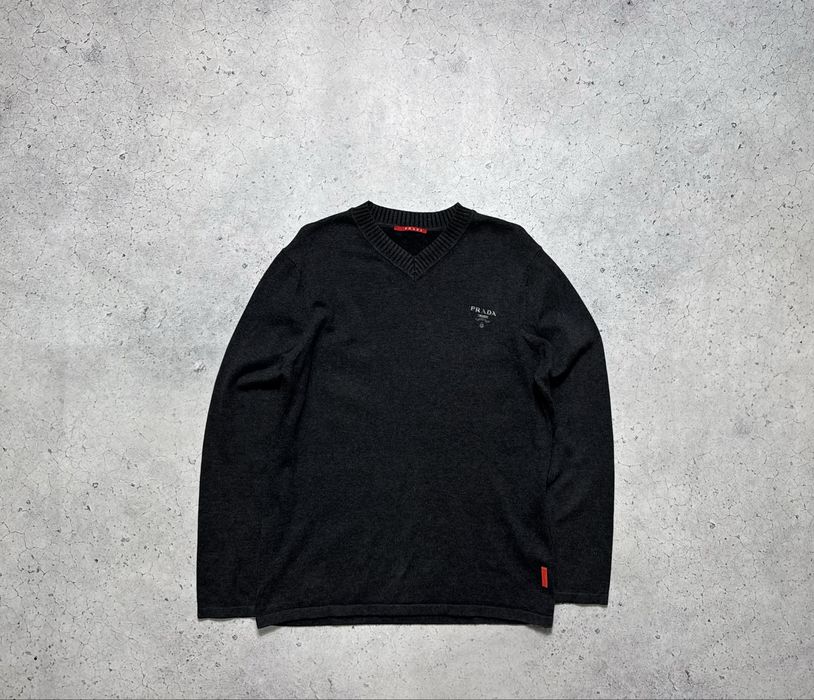 Prada Red Tab Свитер Винтажный Оригинал Размер S-M Luxury