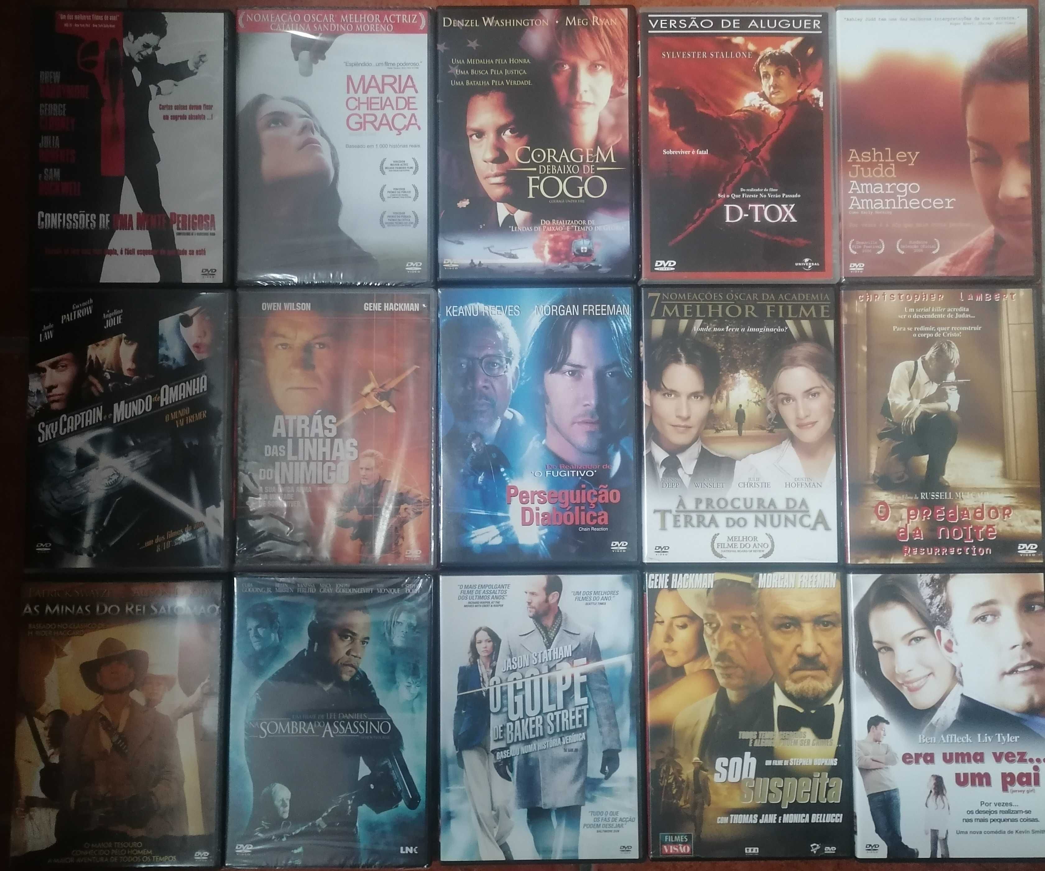Lote de 180 DVD's originais - Filmes e Concertos