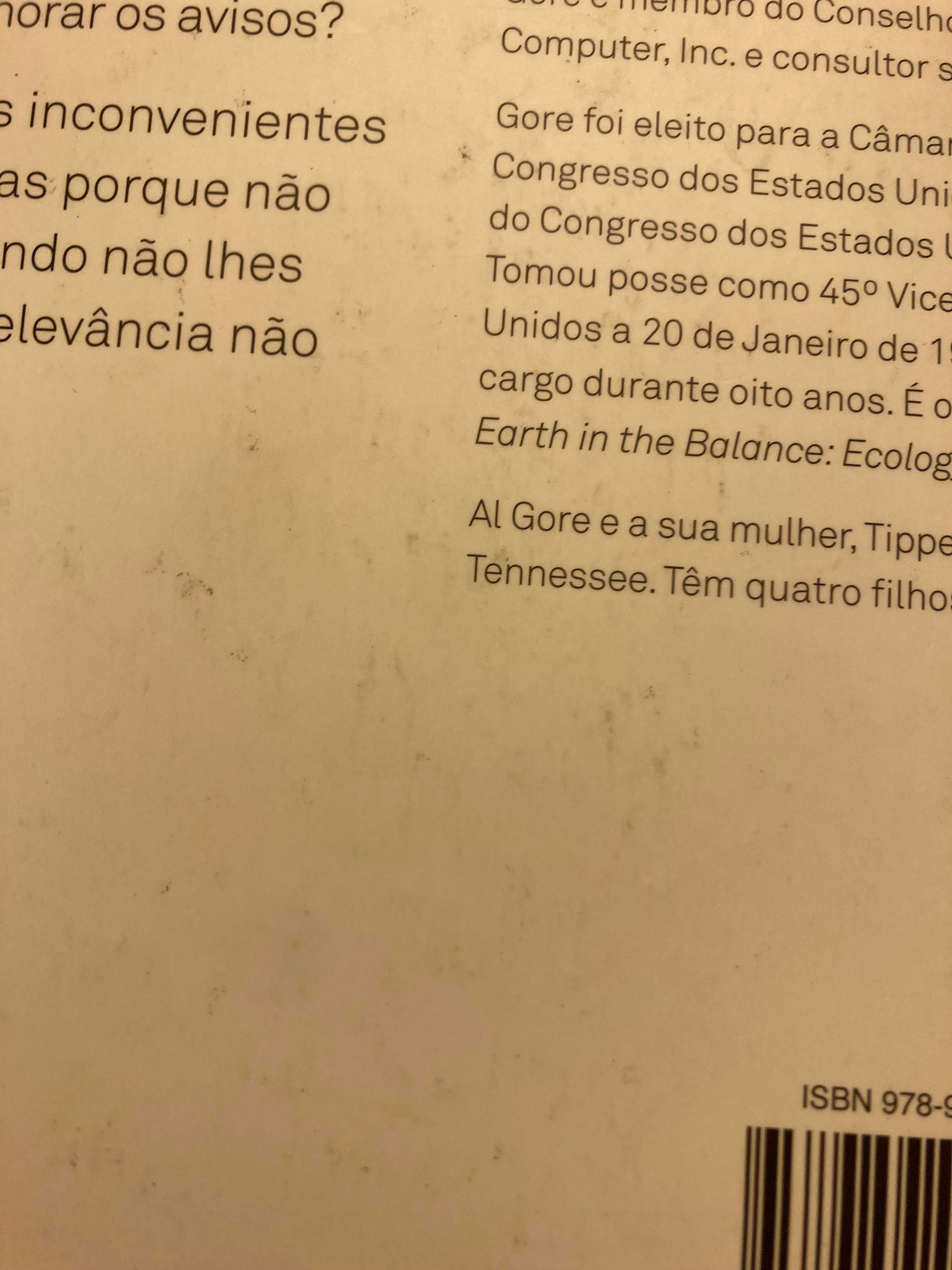 Livro Al Gore - Uma verdade inconveniente se te preocupas com ambiente