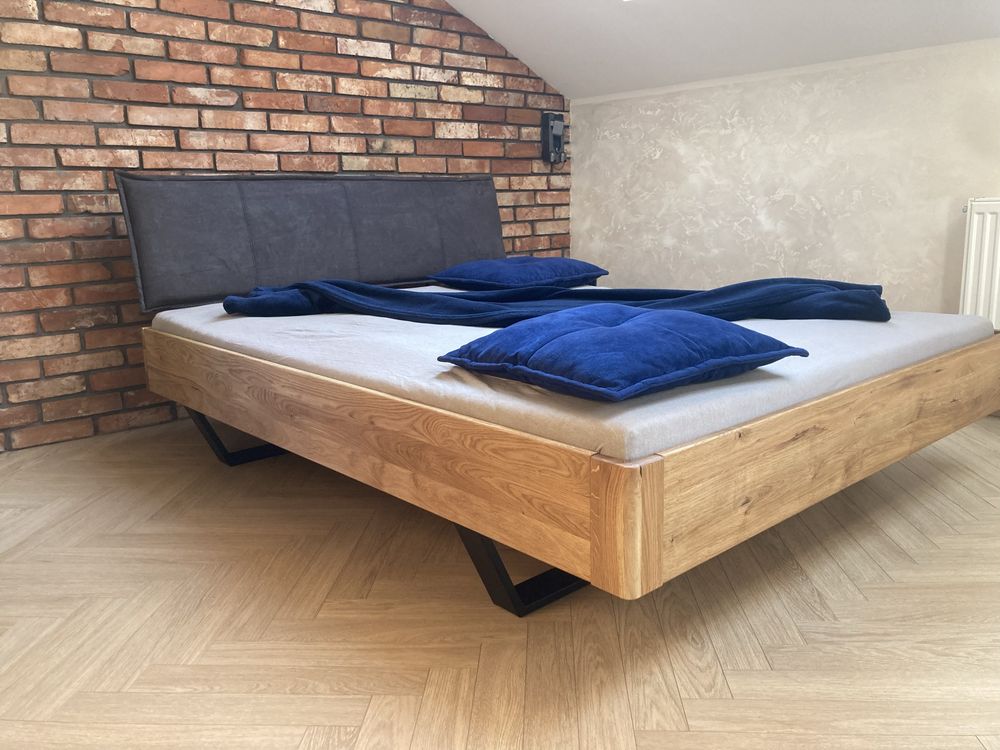 Łóżko dębowe 160x200 LOFT PRESTIGE bardzo solidne