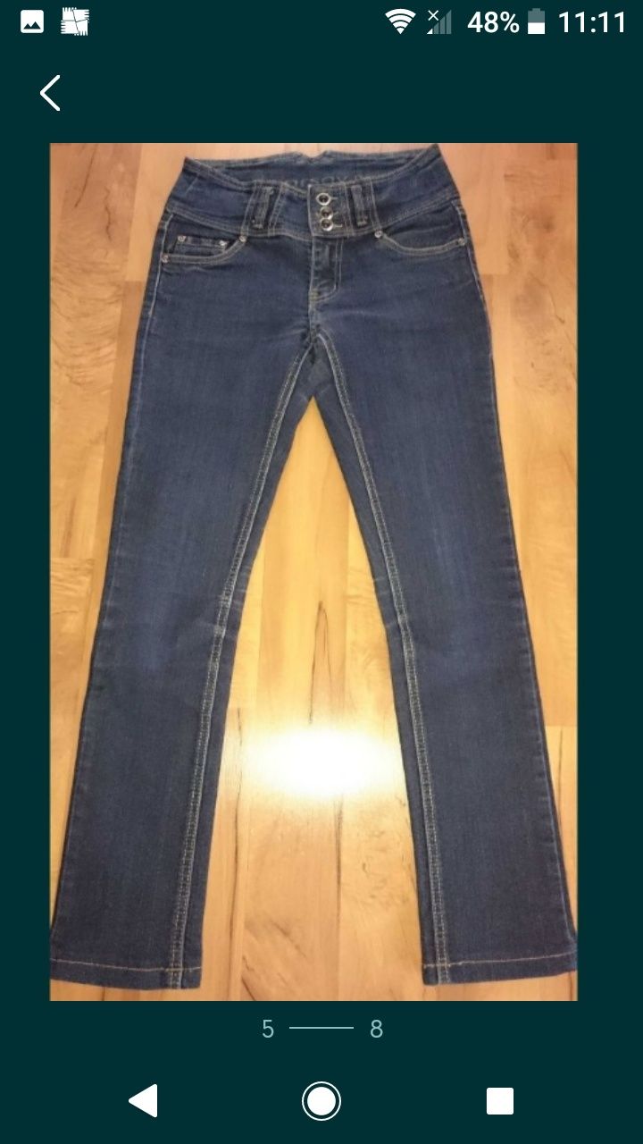 8 par spodni jeansowych