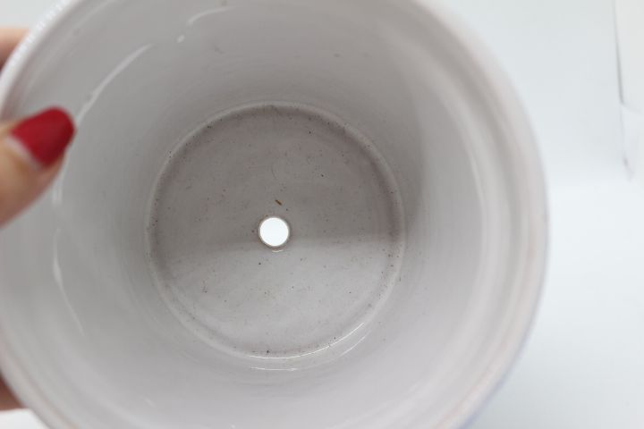 Vaso em Faiança Coimbra Assinada e numerada Séc. XVII