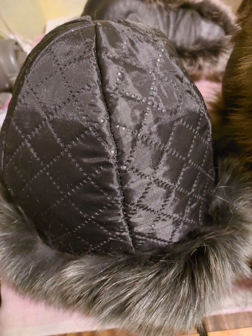 Новые детские шапки ушанки из натуральной кожи и меха по-400 грн.