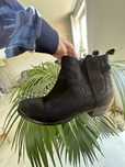 Botki Top Shop r 40,5 czarne z blaszka eco nubuk