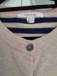 Beżowy kolorowy sweter w paski White Stuff 42 , 44 merino