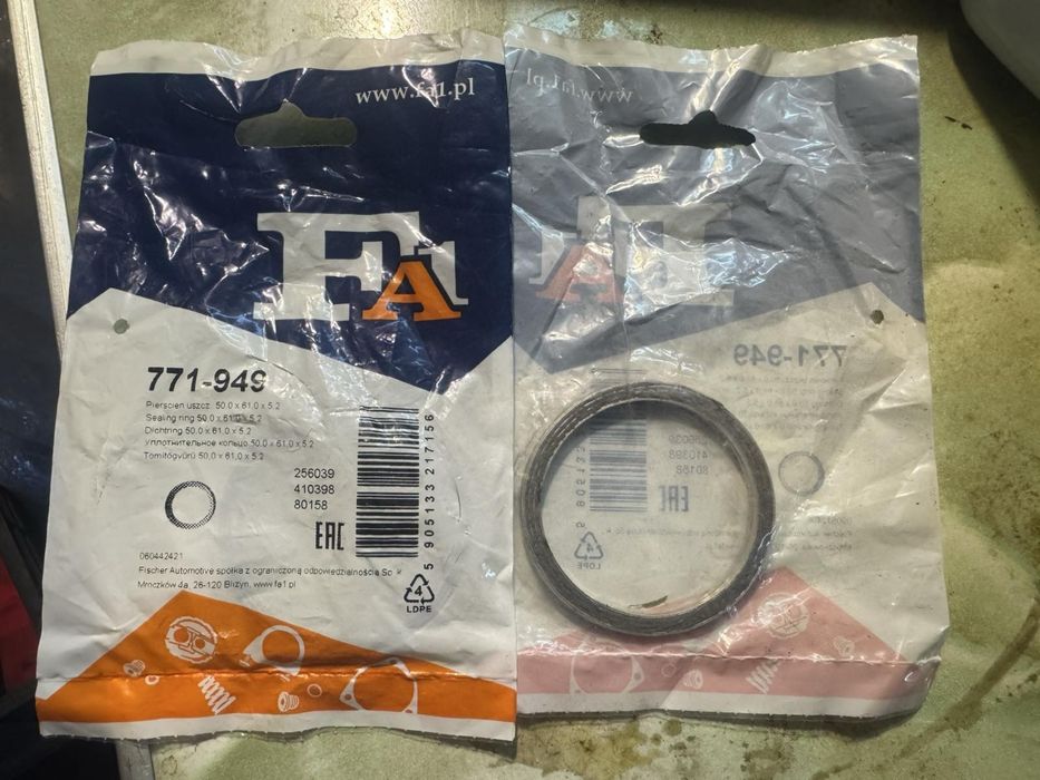 Fischer 771-949 Toyota кільце глушник, 9091706055