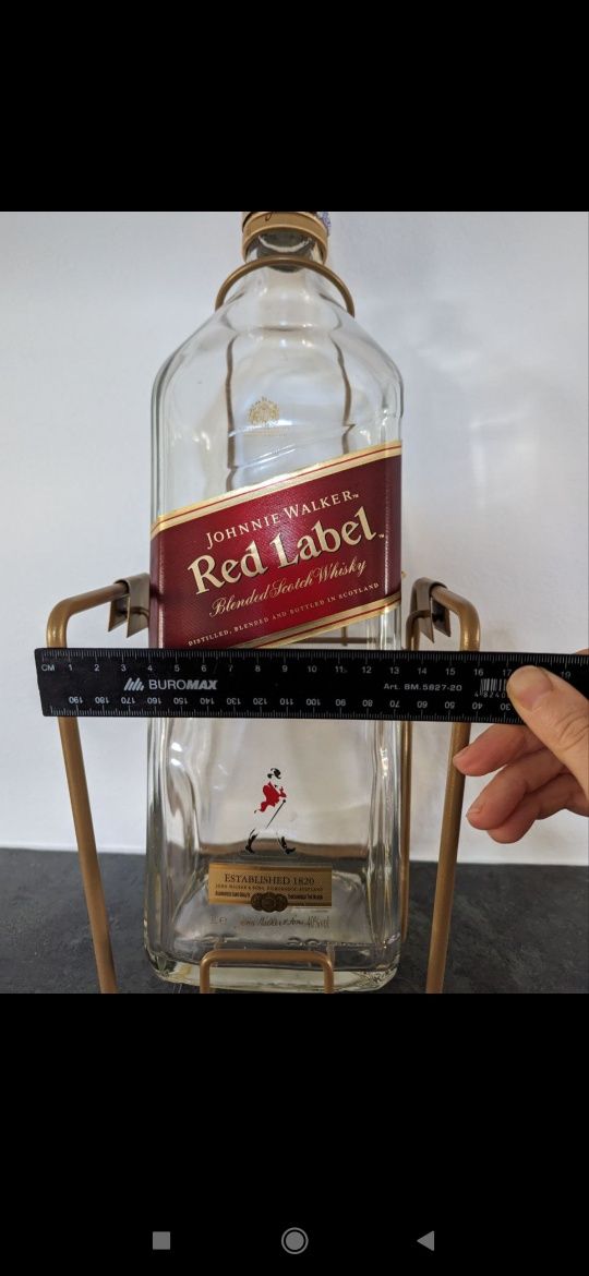 Бутылка - качеля для виски Red Label 3 л