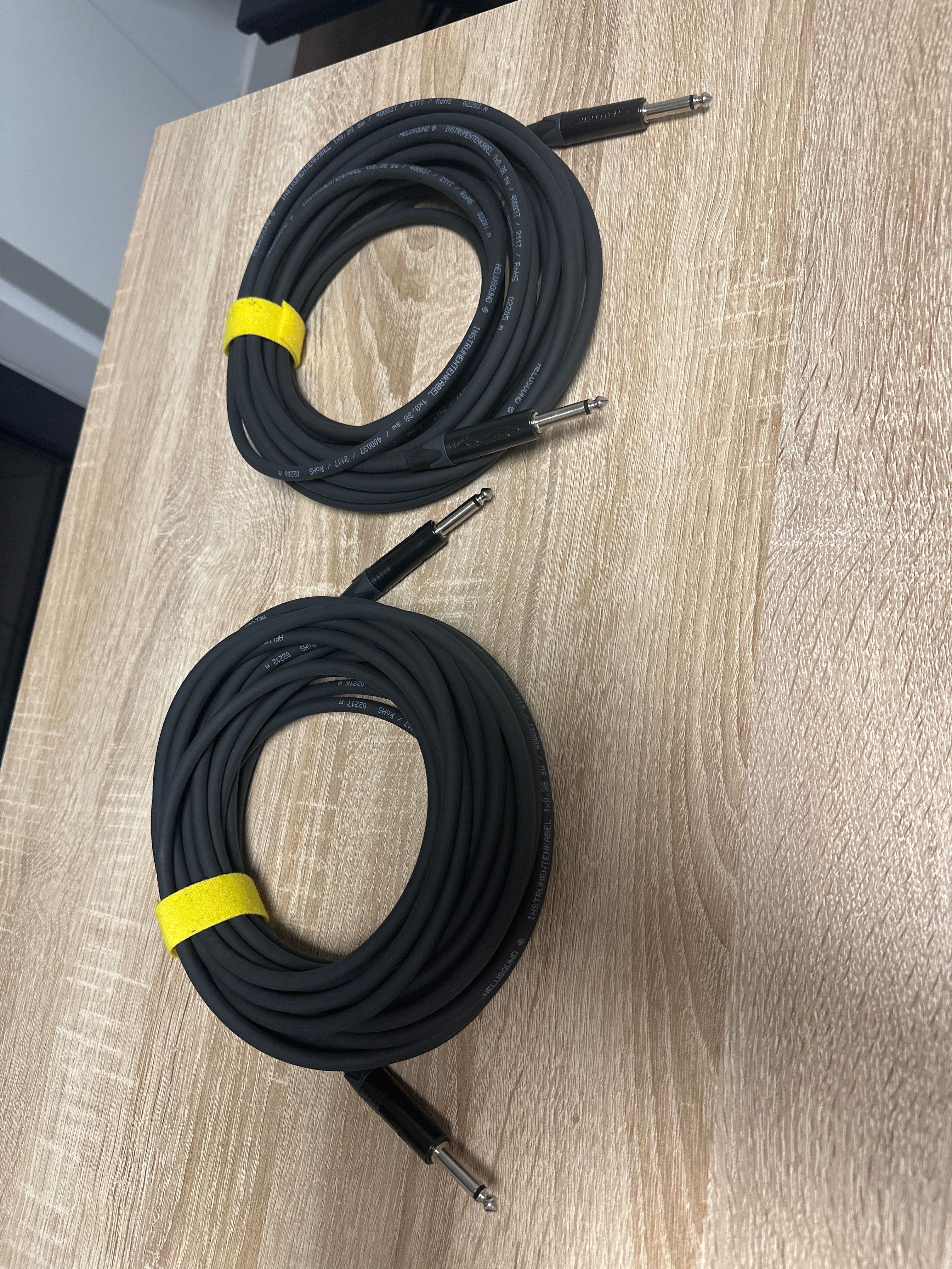 Kabel gitarowy Helusound  2x10 m. Neutrik