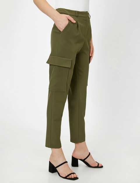 Штани (брюки) жіночі карго колір хакі