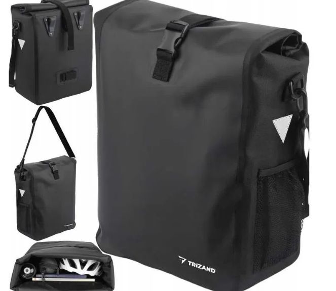 Torba na Rower Sakwa Rowerowa Bagażnik Kufer Rowerowy Duża Boczna 15l