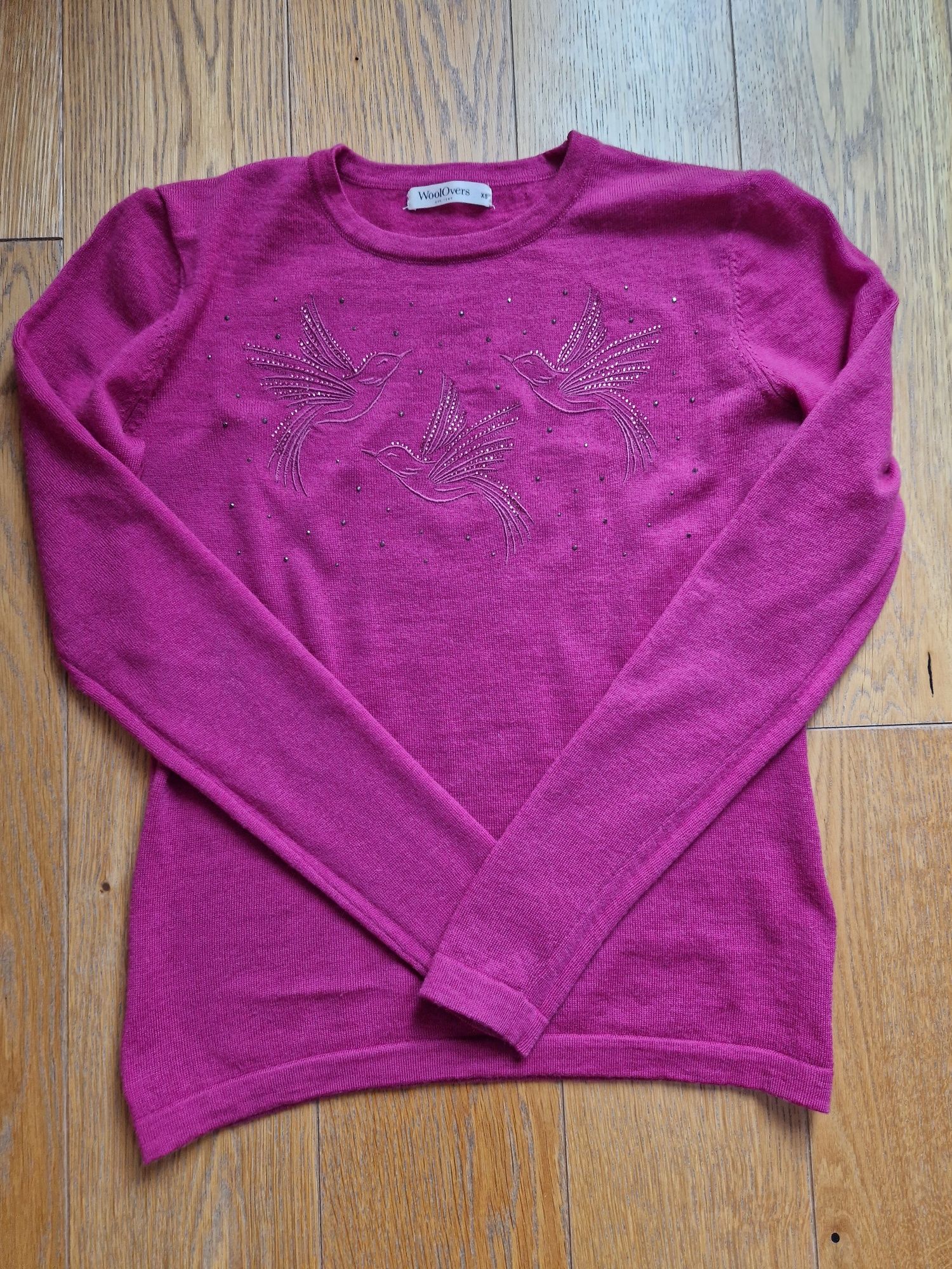 Sweter 100% merino kolibry XS