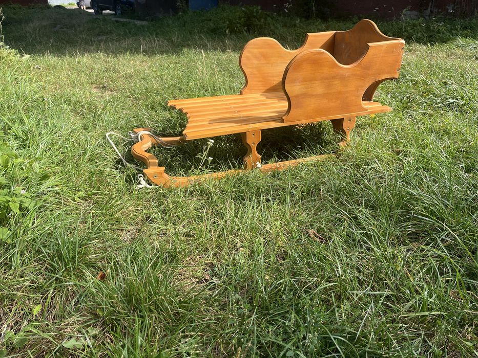 Санки з натурального дерева