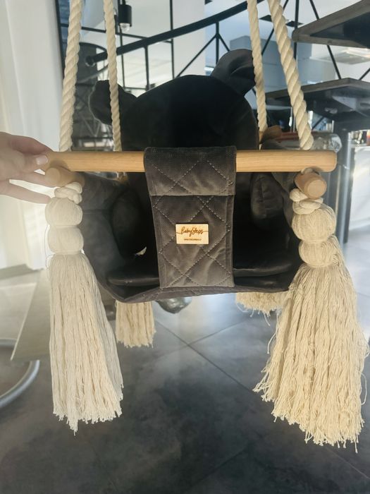 Huśtawka do pokoiku baby steps grafit