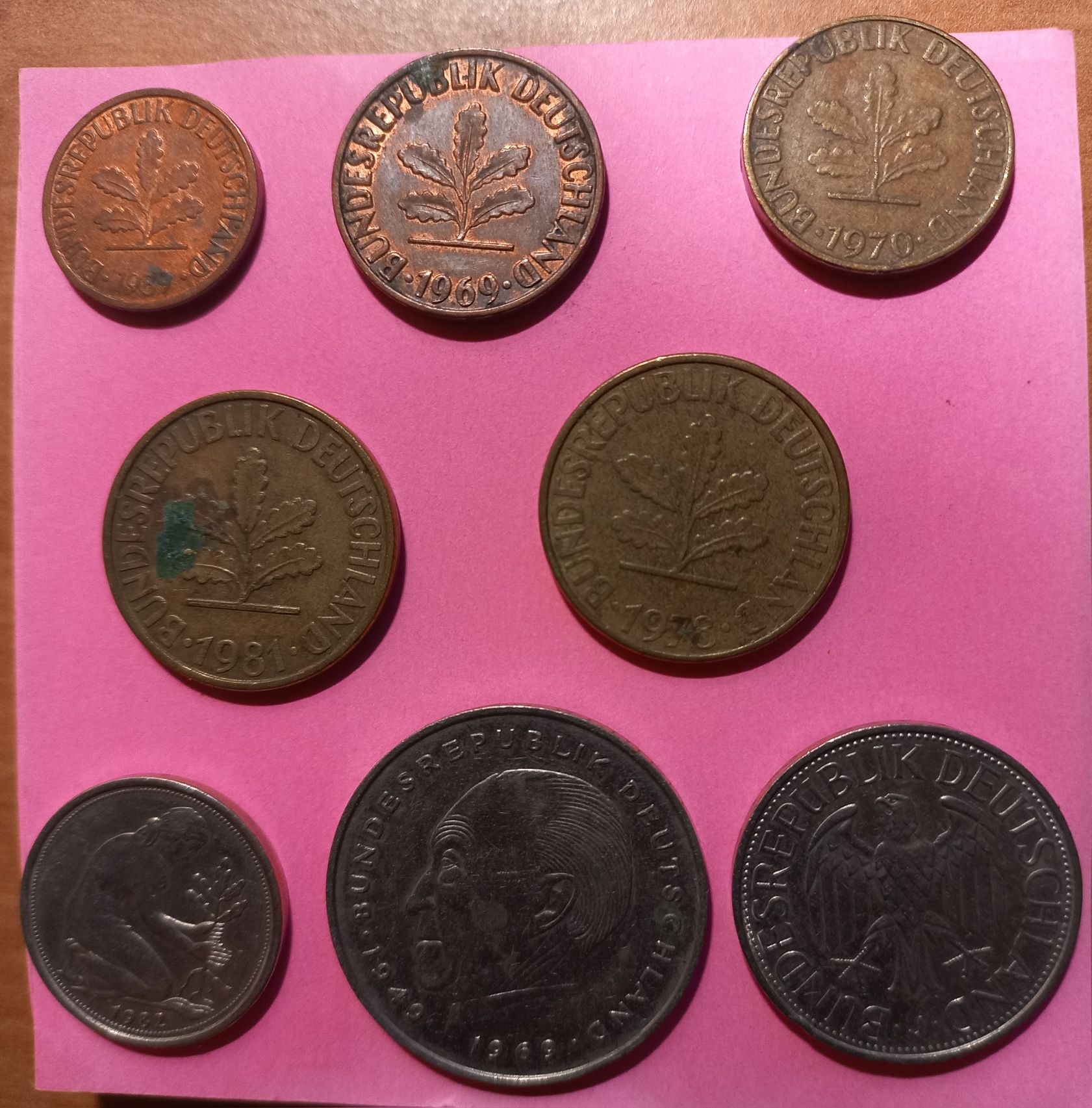 Zestaw monet vintage - dawne RFN