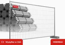 Ogrodzenia budowlane tymczasowe, przęsło ażurowe 3,5 x 2 m panel