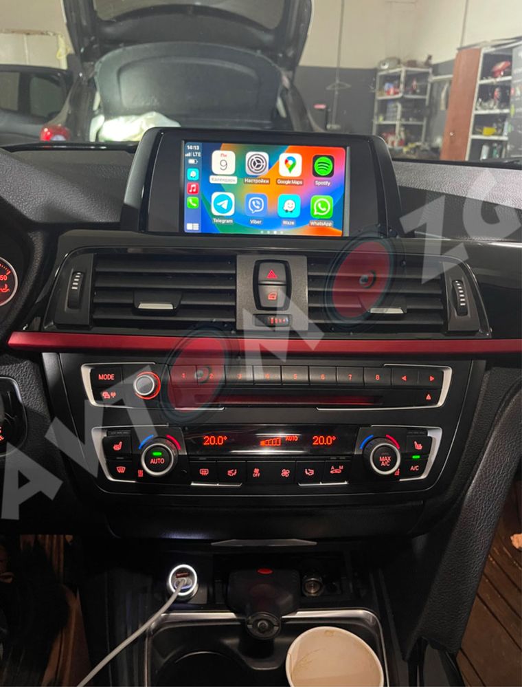 Установка CarPlay Android Auto BMW NBT CiC F15 F32 F30 F10 F25 F02 E70