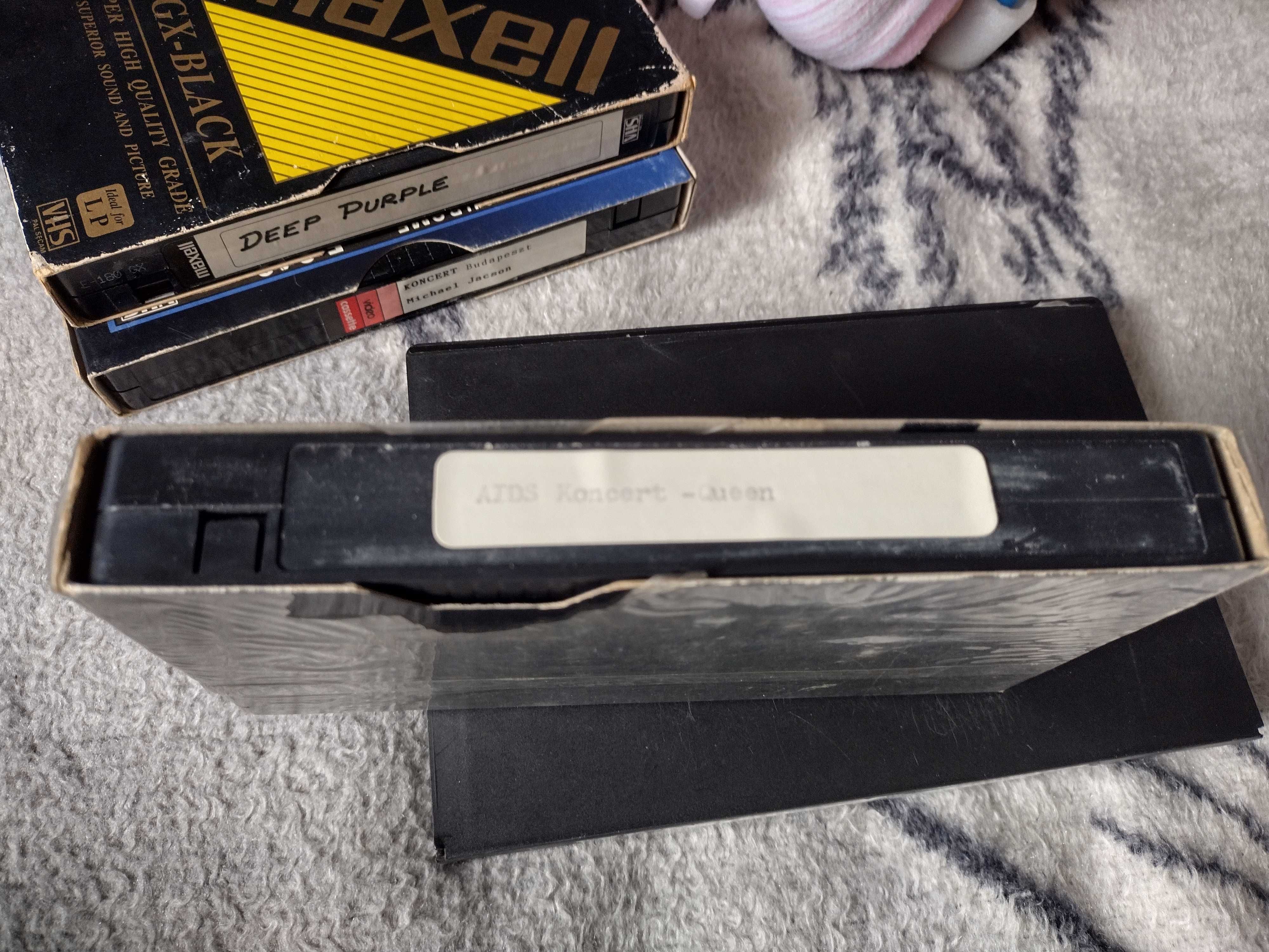 Zestaw 4 kaset VHS Video Muzyka