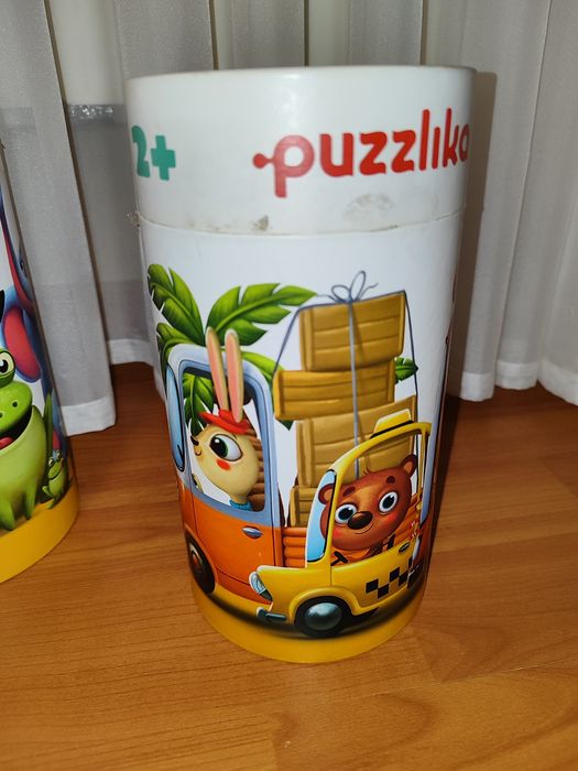 Лот пазли Puzzlika набір 4 коробки картонные dodo пазліка поїзд