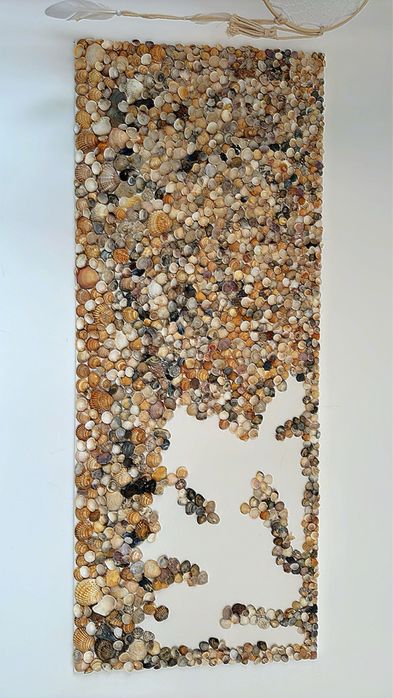 Telas de conchas .Faço sobre encomenda.